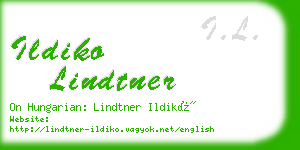 ildiko lindtner business card